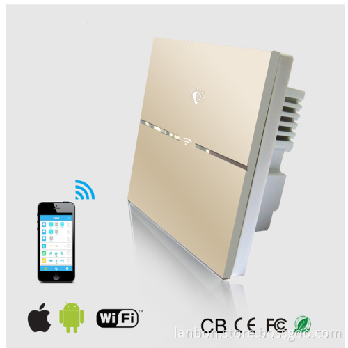 Touch remote control wifi light switch from LANBON